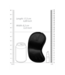 Ouch! Zwart Zacht Polyester Oogmasker Met Elastische Band | Ouch! By Shots