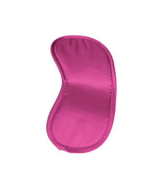 Ouch! Zijdezacht Roze Oogmasker Met Elastiek Voor Comfort En Intimiteitsbevordering