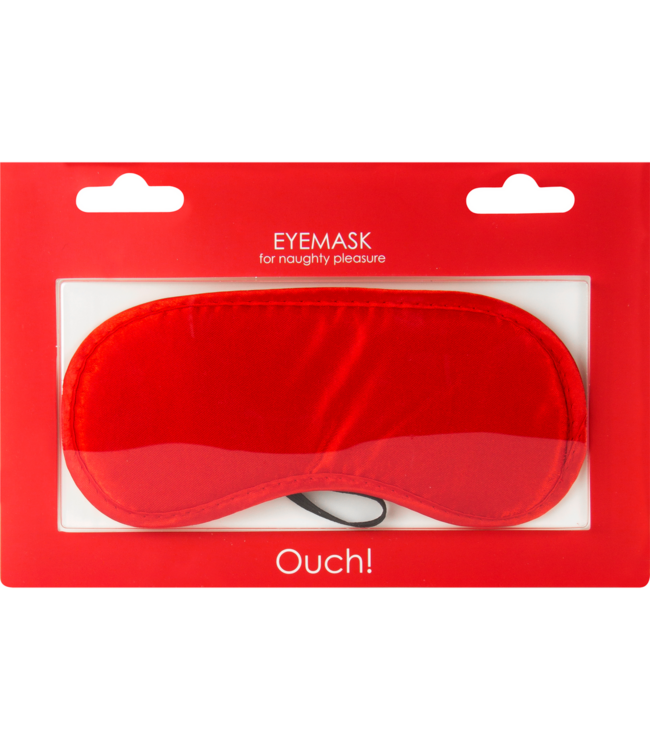 Ouch! Mysterieus Rood Zacht Oogmasker Met Comfortabel Elastiek