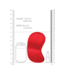 Ouch! Mysterieus Rood Zacht Oogmasker Met Comfortabel Elastiek