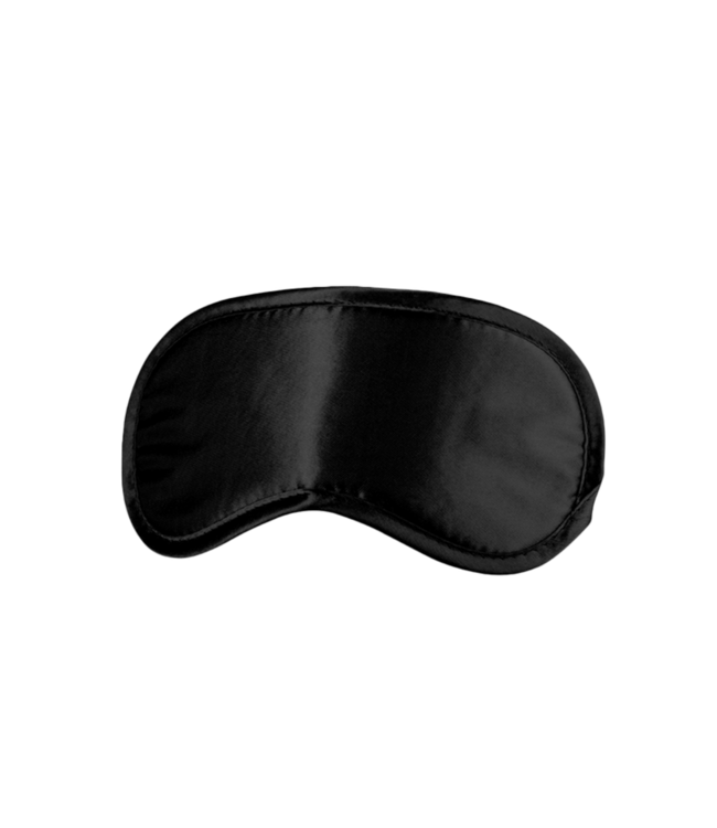 Ouch! Zacht Zwart Satijnen Oogmasker Met Elastische Band Voor Luxe Privacy