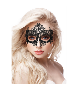 Ouch! Elegant Queen Black Lace Mask - Handmade, Lightweight & Durable