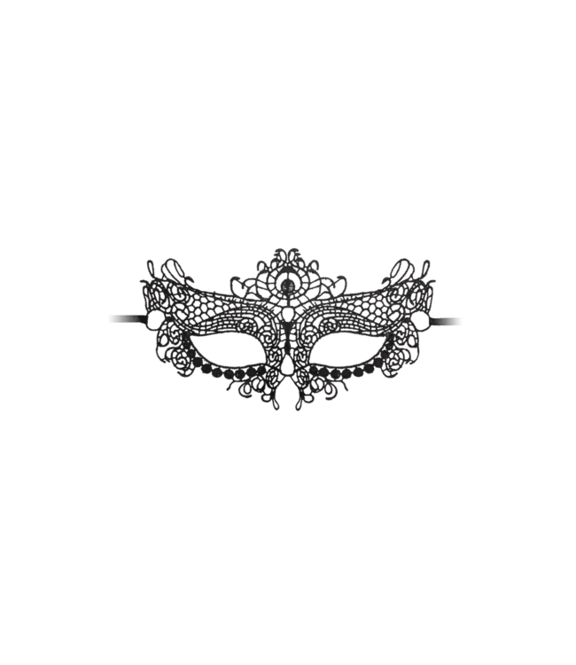 Ouch! OUCH! Queen Black Lace Masker – Lichtgewicht Handgemaakt Zwart Kant