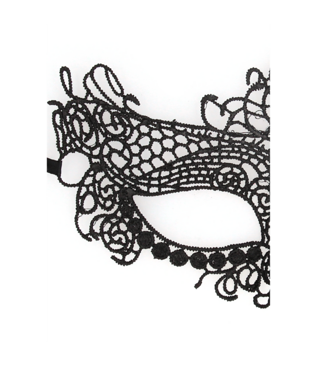 Ouch! Elegant Queen Black Lace Mask - Handmade, Lightweight & Durable