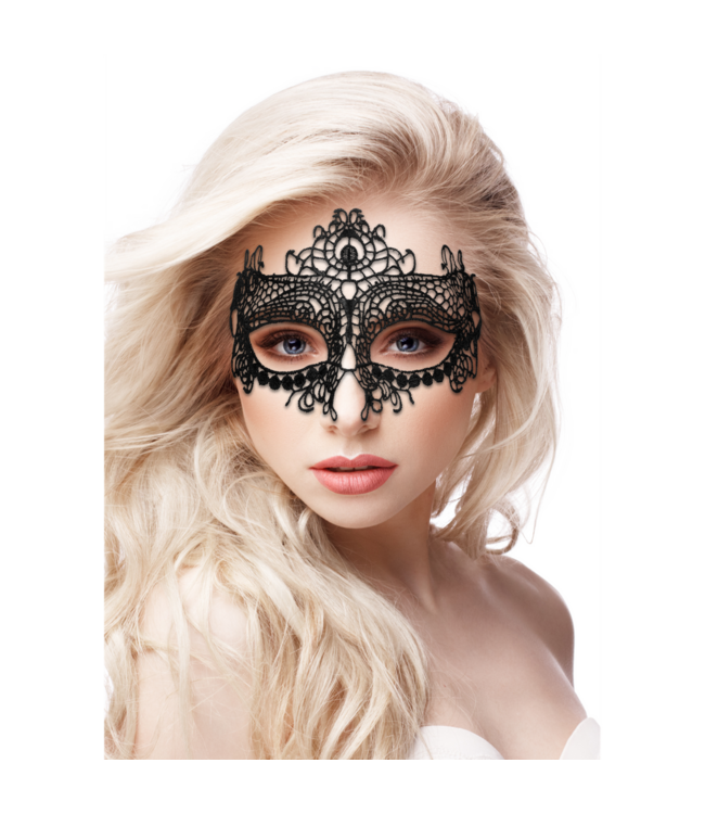 Ouch! OUCH! Queen Black Lace Masker – Lichtgewicht Handgemaakt Zwart Kant