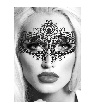 Ouch! Elegant Queen Black Lace Mask - Handmade, Comfortable & Stylish