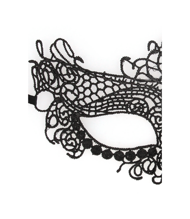 Ouch! Elegant Queen Black Lace Mask - Handmade, Comfortable & Stylish