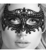 Ouch! OUS! Empress Zwart Venetiaans Kantmasker Met Verstelbare Linten