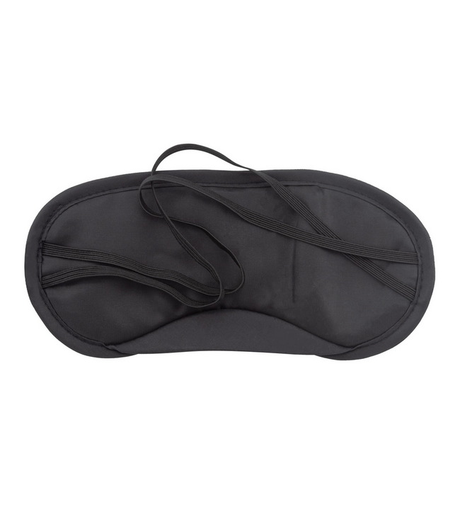 Crushious Crushious Satin Eye Masks Twin Pack - Black & Red Sensual Blindfolds