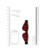 Ouch! Kunstleren Oogmasker Rood Met Elastische Band En Ruitpatroon Voor Kinky Spel