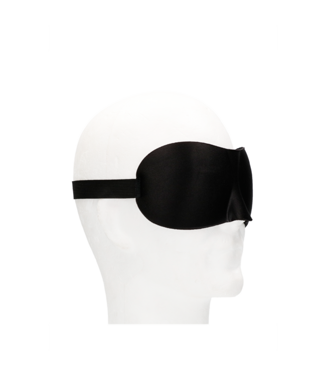 Ouch! Zacht Elastisch Oogmasker Zwart Met Klittenband Voor Intieme Momenten