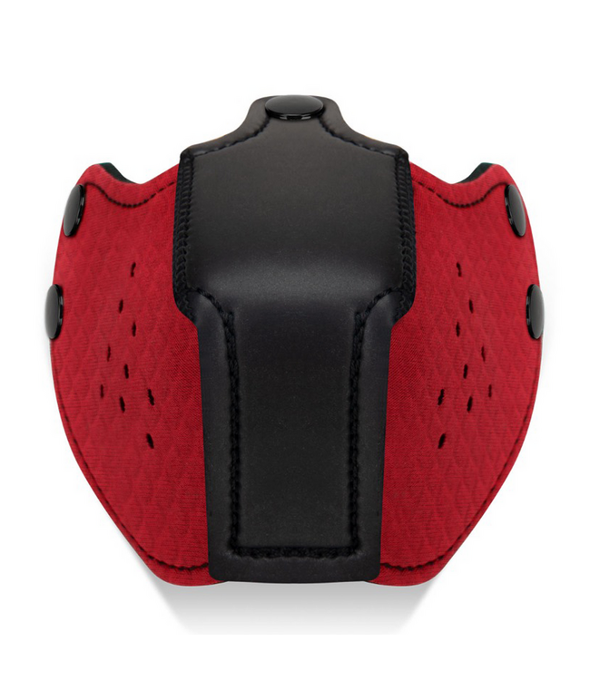Prowler Red Comfortable Red Neoprene Puppy Muzzle - Perfect Fit for Playful Fun