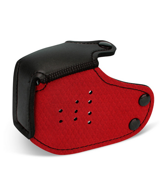 Prowler Red Comfortable Red Neoprene Puppy Muzzle - Perfect Fit for Playful Fun
