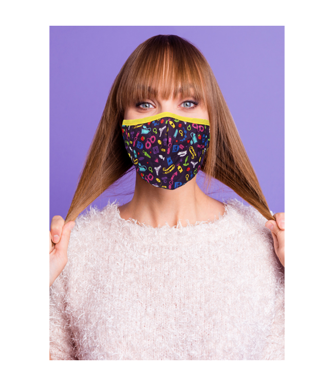 Masks by Shots Kinky Mask: Fashionable & Sexy Cotton Face Mask with Filters