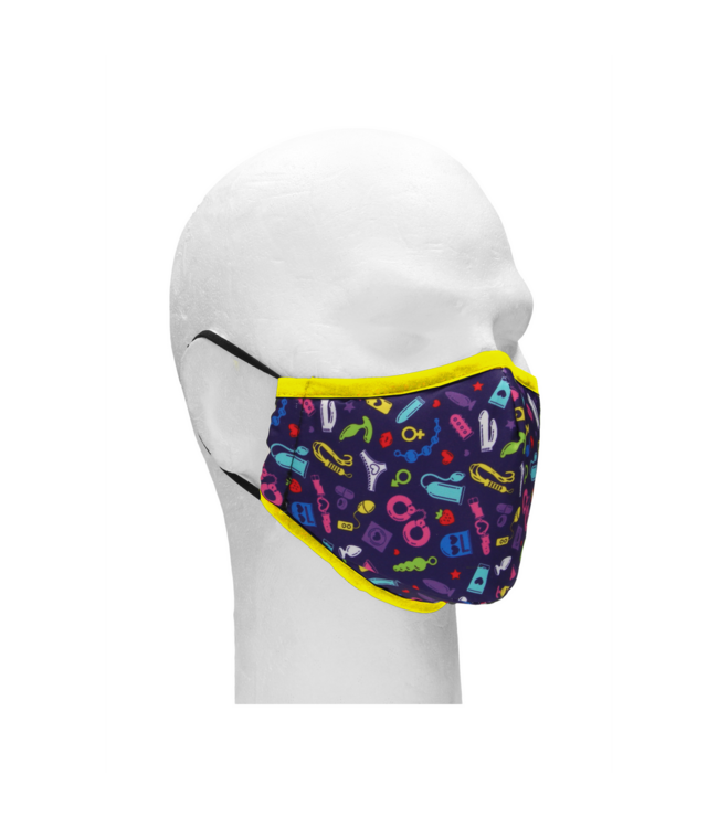 Masks by Shots Trendige Kinky-Maske aus Baumwolle – Stilvoller Schutz im Alltag
