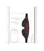Ouch! Leren Oogmasker Met Uitgesneden Ouch En Rode Onderlaag Voor Sensueel Spel