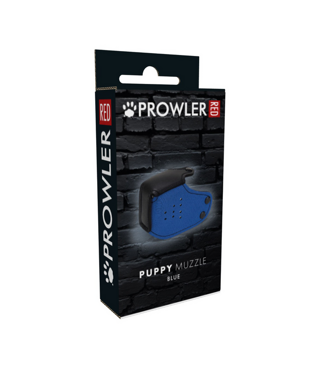 Prowler Red Soft Blue Neoprene Puppy Muzzle | Comfortable K9 Alter Ego Accessory