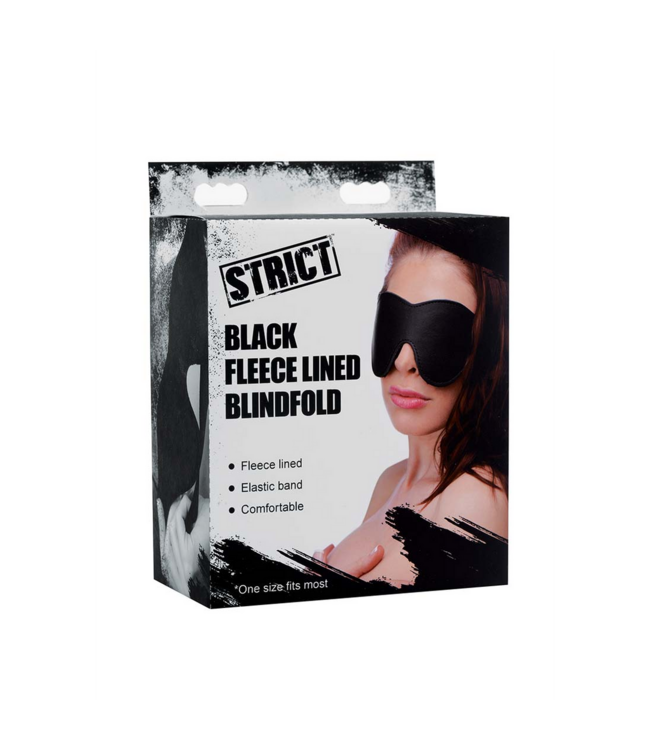XR Brands Sensual Fleece Lined Eye Mask – Luxury Blindfold for Intimate Play