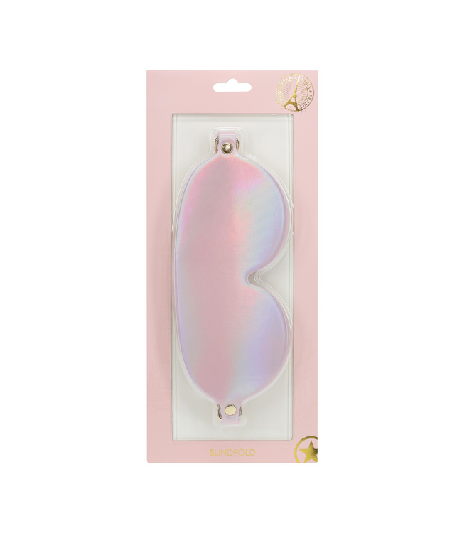 Ouch! Paris Collection Blindfold Roze Van Ouch! – Iriserend Leren Luxe Masker