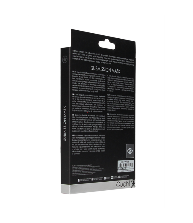 Ouch! Lightweight Submission Mask | Enhances Senses & Maintains Mouth Access