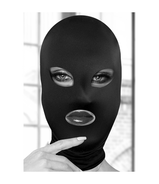 Ouch! Discrete Subversion Masker Zwart Met Adem- En Spreekopeningen