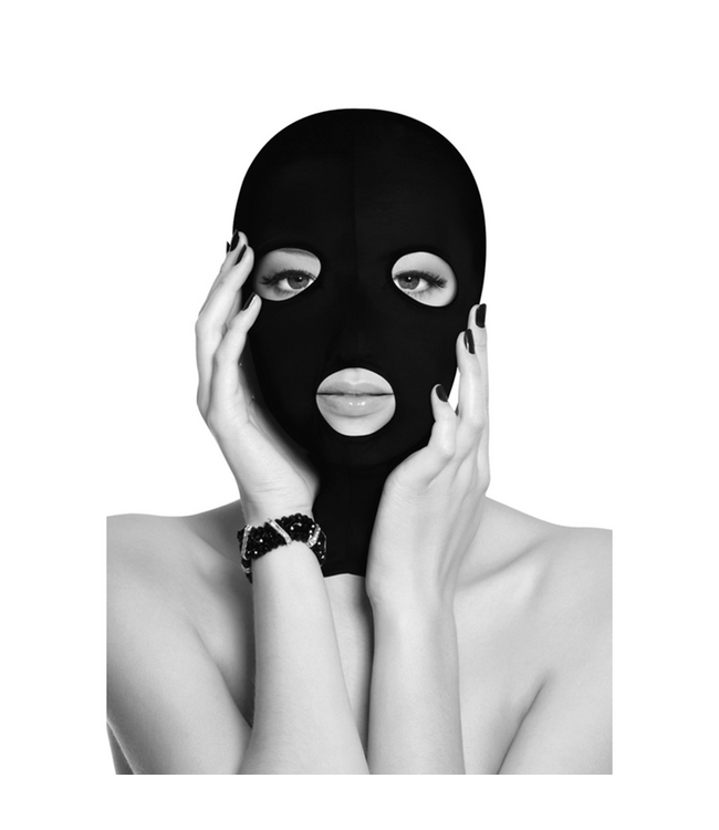 Ouch! Discrete Subversion Masker Zwart Met Adem- En Spreekopeningen