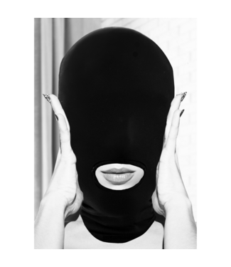Ouch! Bequeme Submission-Maske Schwarz | Stilvolles, unisex Accessoire für Sinne