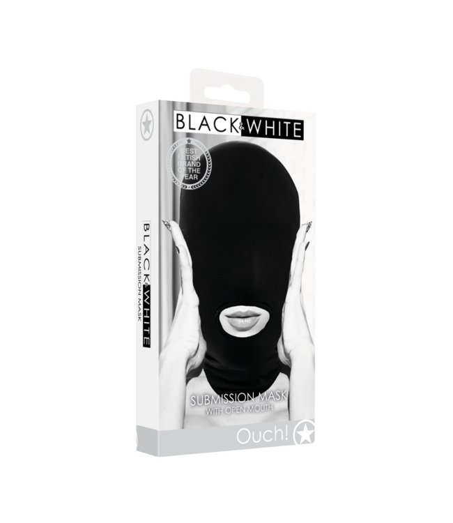 Ouch! Stylish Black Submission Mask | Comfortable, Breathable, Unisex Design