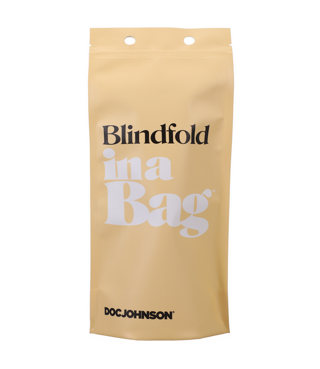 Doc Johnson Vegan Leer Blinddoek Met Fluwelen Voering Zwart | Comfortabel Masker