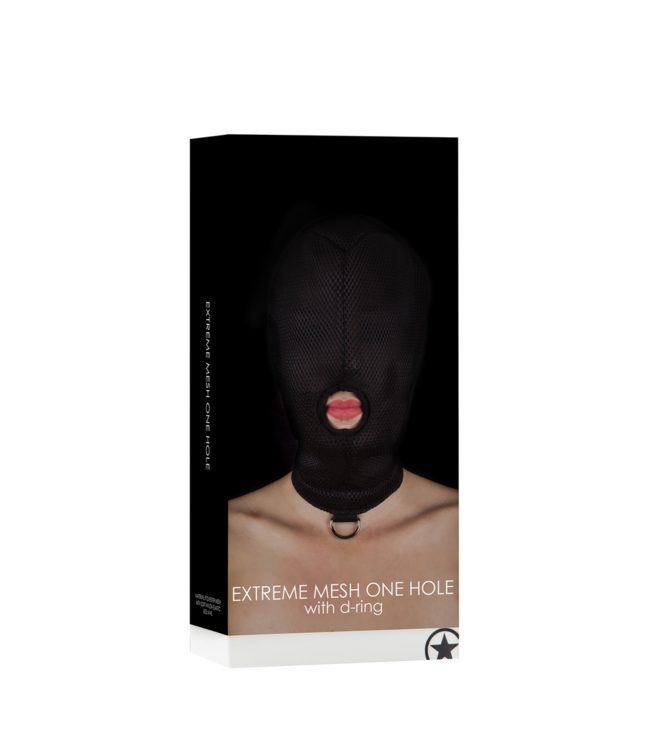 Ouch! Extreme Mesh D-Ring Bondage Mask for Ultimate Control and Comfort