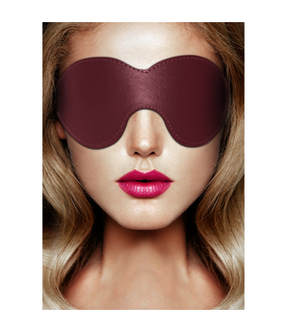 Ouch! Gouden Lederlook Oogmasker Ouch Halo Voor BDSM Spel & Sensueel Gebruik