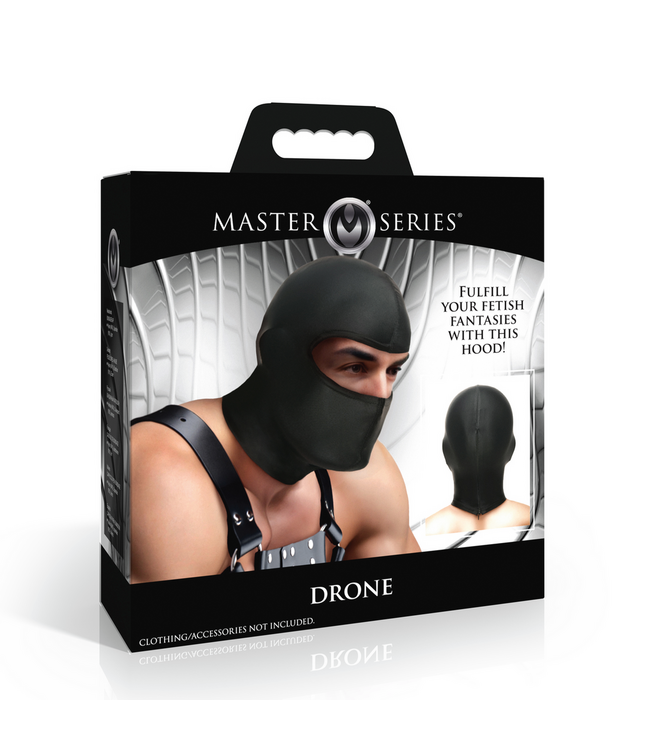 XR Brands Stealth Skimasker Zwart Met Open Ogen Voor Maximale Anonimiteit