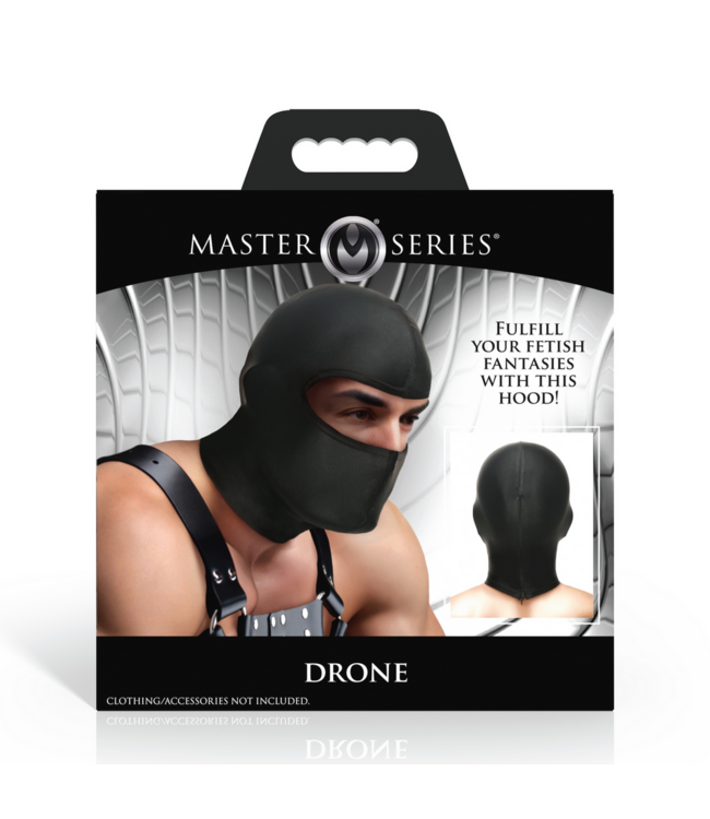 XR Brands Stealth Skimasker Zwart Met Open Ogen Voor Maximale Anonimiteit