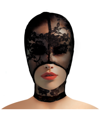 XR Brands Seductive Lace Bondage Mask for Playful BDSM Adventures