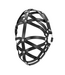 Ouch! Cage Mask Black - Stylish & Comfortable PU Leather BDSM Accessory