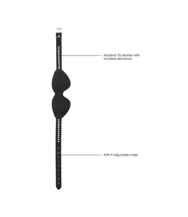 Ouch! Diamond Eye Mask | Adjustable & Kinky | Add Intensity to Desire