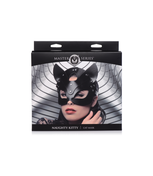 XR Brands Zwart PU-Leer Kattenmasker Voor Speelse Avonturen – XR Brands