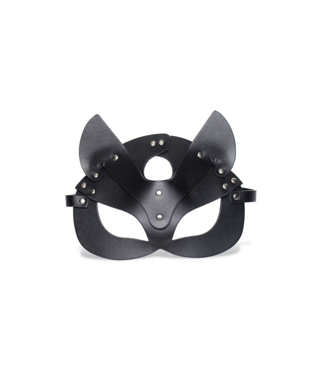 XR Brands Zwart PU-Leer Kattenmasker Voor Speelse Avonturen – XR Brands