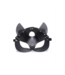 XR Brands Verspielt & Verführerisch: Naughty Kitty Katzenmaske aus schwarzem PU-Leder