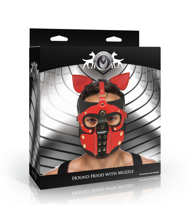 XR Brands Veganer Hundekopf mit Maulkorb – Stilvoll und verstellbar für BDSM-Spiele