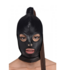 XR Brands Stylish Leather Bondage Mask with Ponytail Wig for Fetish Play