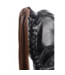 XR Brands Stylische Bondage-Maske aus Leder mit Ponytail und Perücke für Fantasien