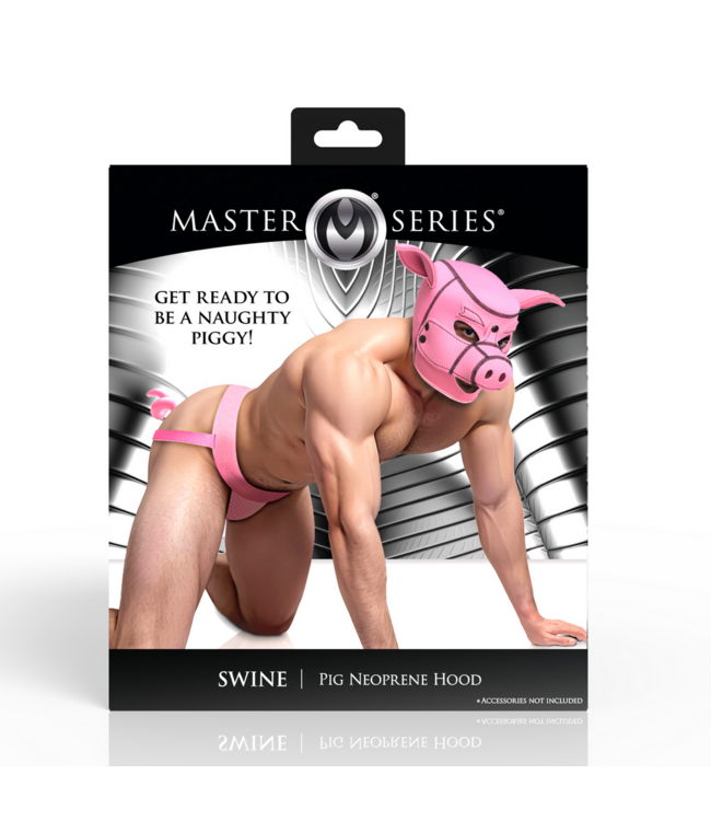 XR Brands Comfortable Pink Pig Neoprene Hood for Optimal Fit and Safety