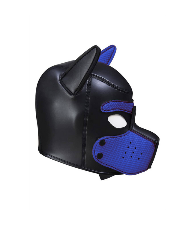 Ouch! Bequeme Neopren-Welpenkapuze in Blau – Stilvoll lernen mit Ouch! Puppy Play