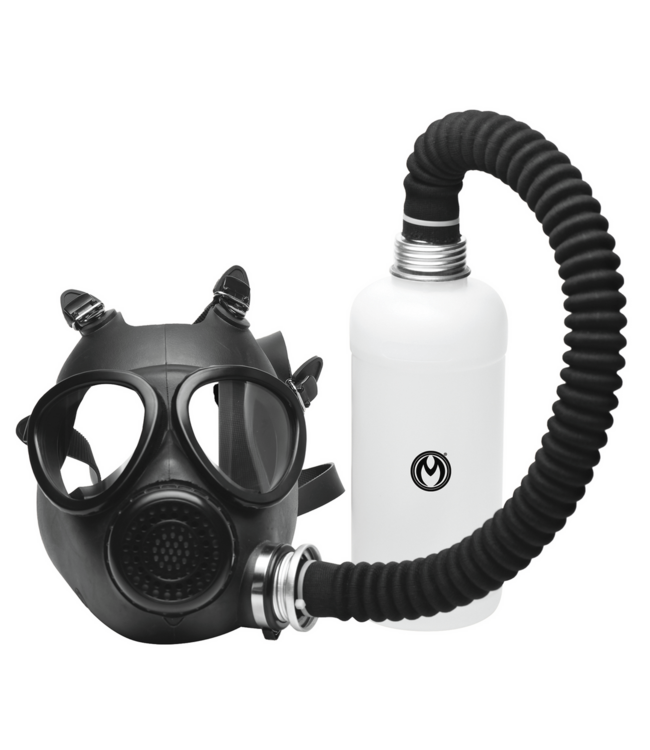 XR Brands Inhalatie Gasmasker Met Siliconen Comfortband En 56cm Slang Zwart XR Brands