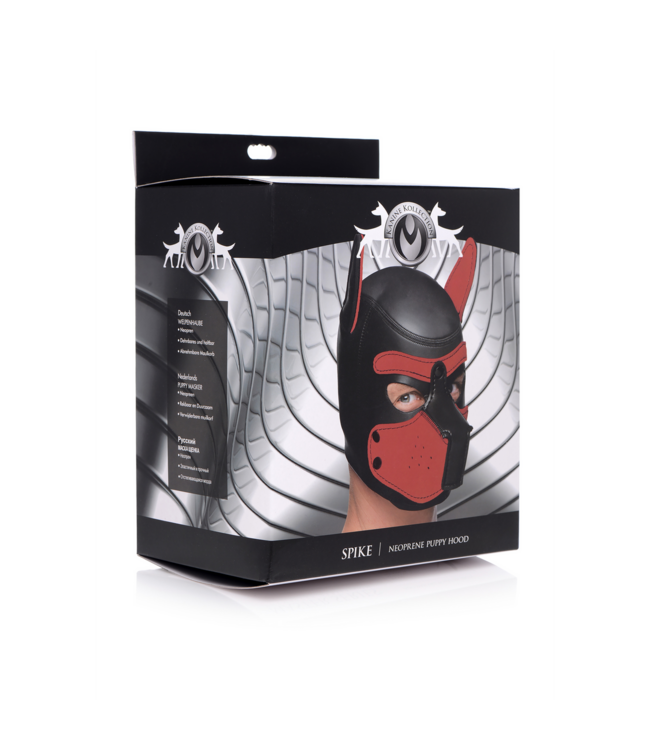 XR Brands Premium Neoprene Puppy Mask - Comfort & Realistic K9 Look