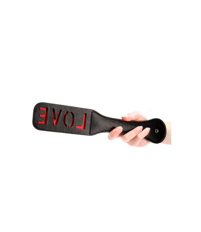 Ouch! Leer Armband Met Omgekeerd LOVE Schrift Voor Persoonlijk Cadeau