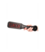 Ouch! Leer Paddle XOXO Zwart Gestikt – Stevig Flexibel Accessoire
