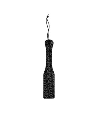 Ouch! Bdsm Paddle 31,5 Cm Zwart Vinyl Kunstleer Met Ruitpatroon