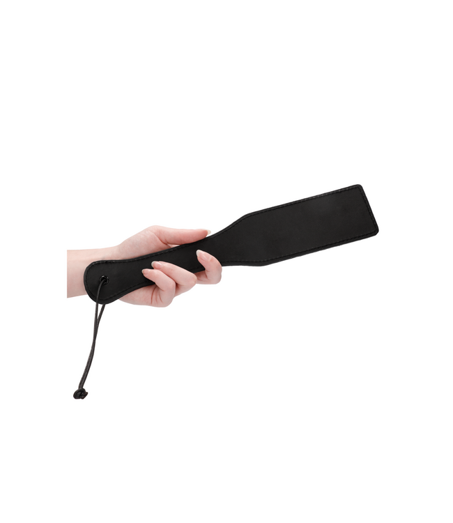 Ouch! Bdsm Paddle 31,5 Cm Zwart Vinyl Kunstleer Met Ruitpatroon